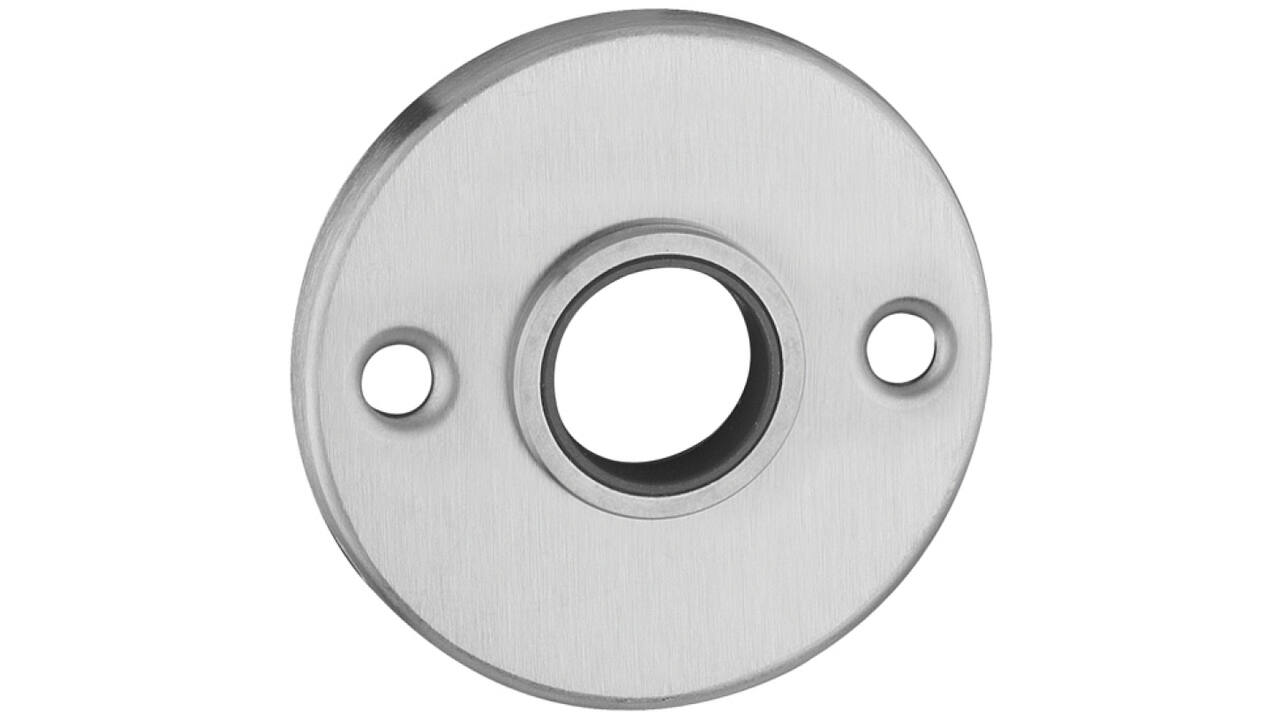 Krukrozet Ø 53x8mm 16mm kruklager roestvast staal met zichtbare bevestiging h.o.h 38mm