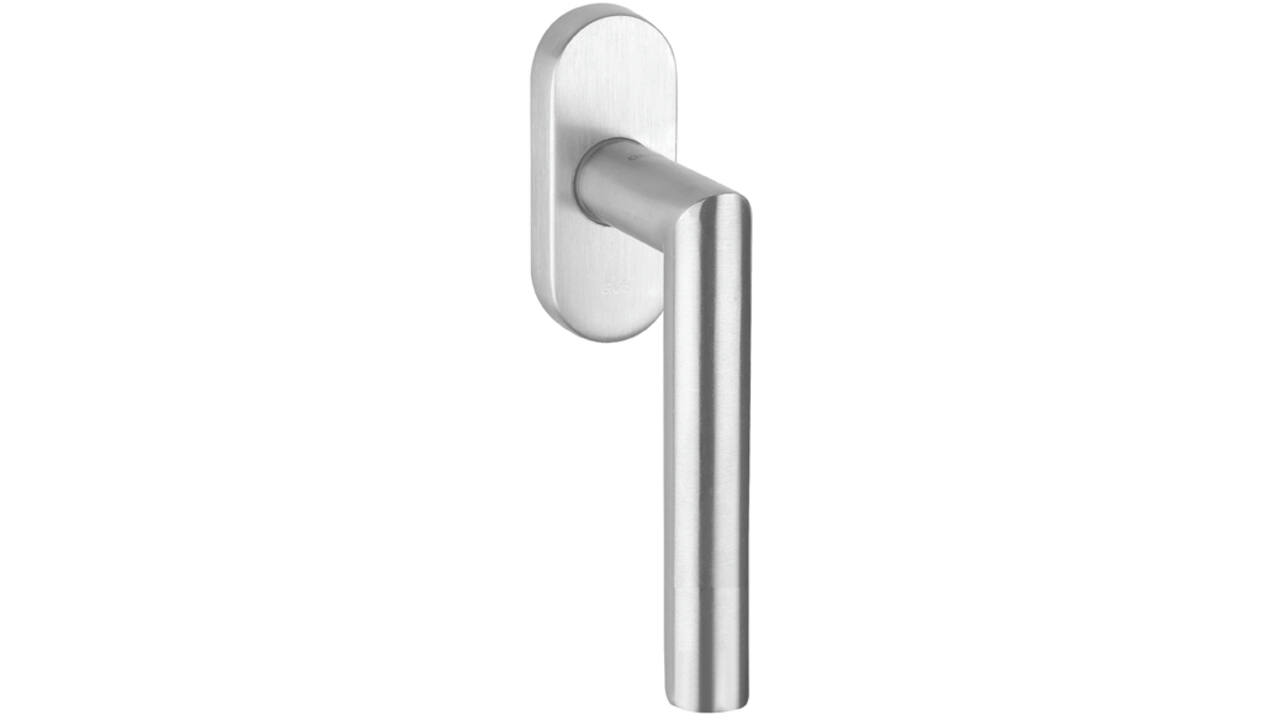 Raamkruk gemont. op afgeronde rozet met stift 7x32mm