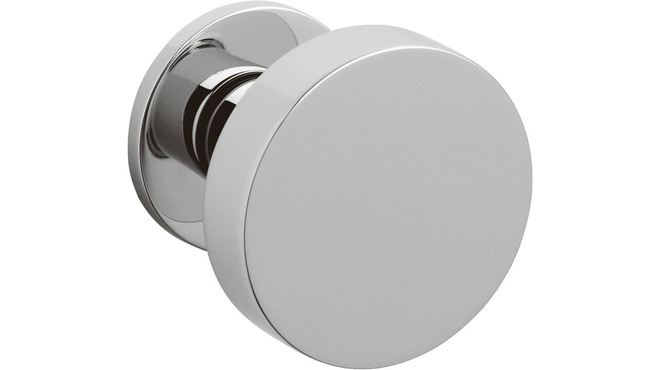Olivari deurknop vast Link + rond rozet 51x5mm Chroom