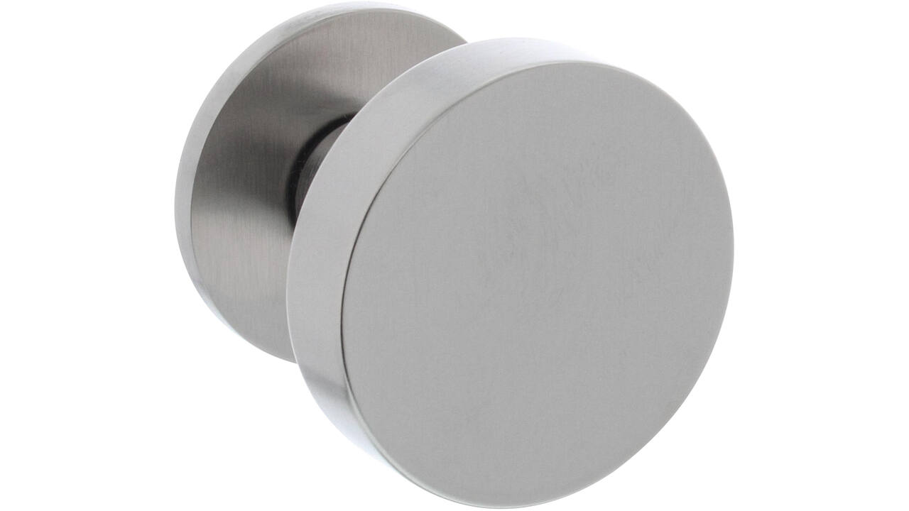 Olivari deurknop vast Link + rond rozet 51x5mm RVS mat titaan PVD