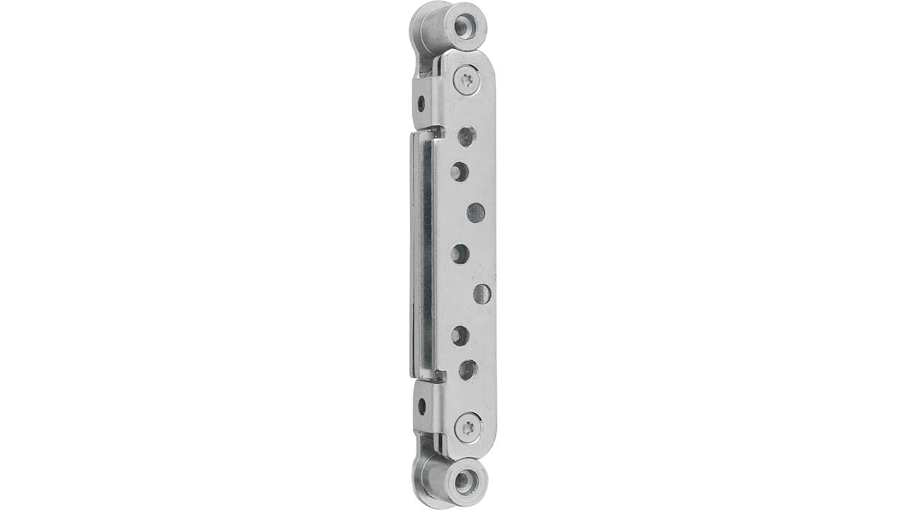 Twinline projectscharnier RVS 3D hout/ SX-pocket hoogte 160mm, dikte 3,0mm 20mmØ, 3d- nastelbaar  ls/rs bruikbaar  gewicht bij 2 scharnieren 120 kg EN1634-1
