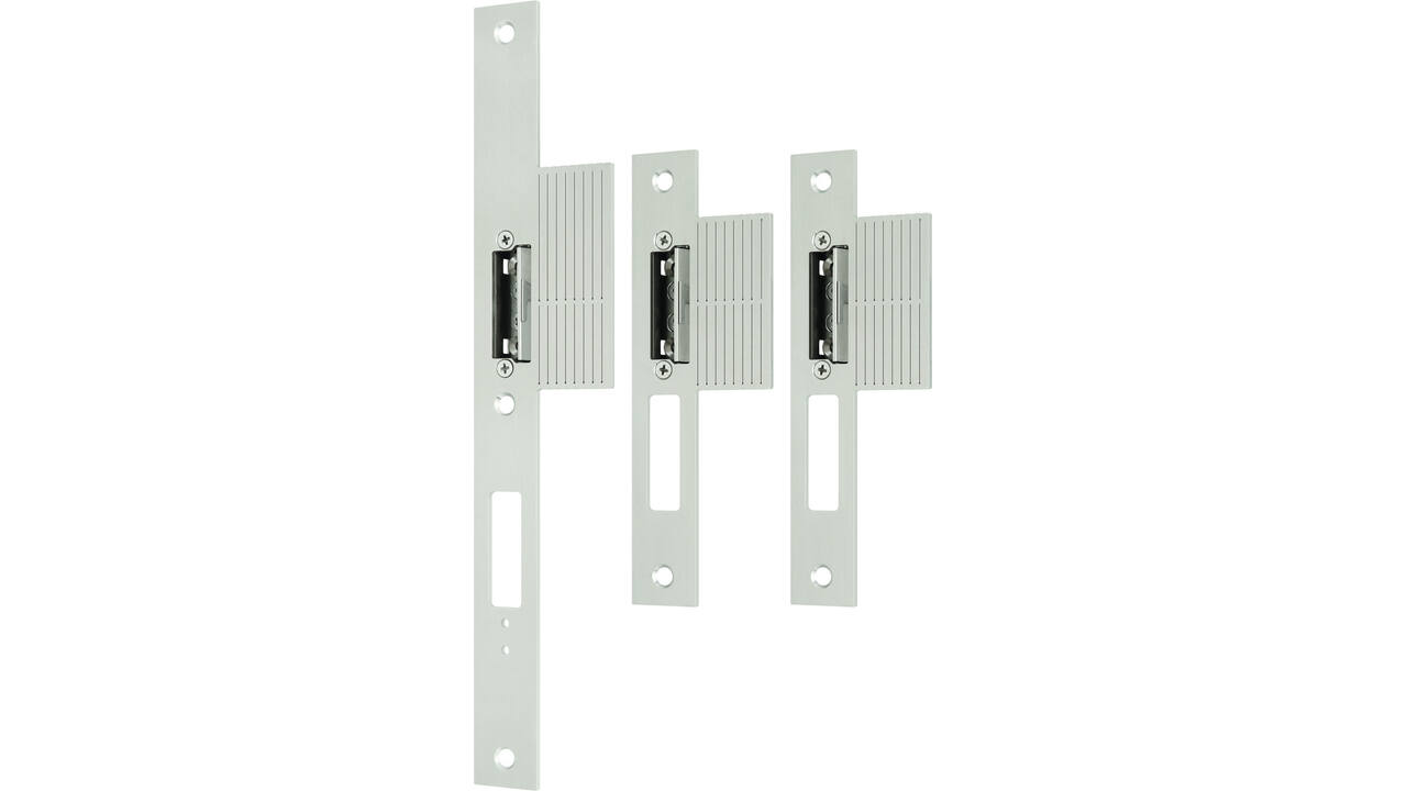 Sluitplaat rechthoek staal vlak RVS  tbv.6-pnts. Freewaylock m/ lip 36mm ls/rs 24x270x3 / 24x185x3mm (2stuks)