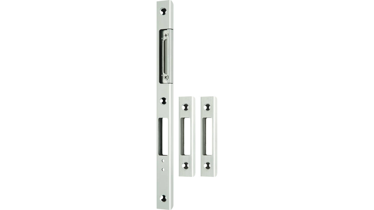Sluitplaat rechthoek staal U-prof RVS tbv 4-pnts basis Freewaylock z/ lip ls
