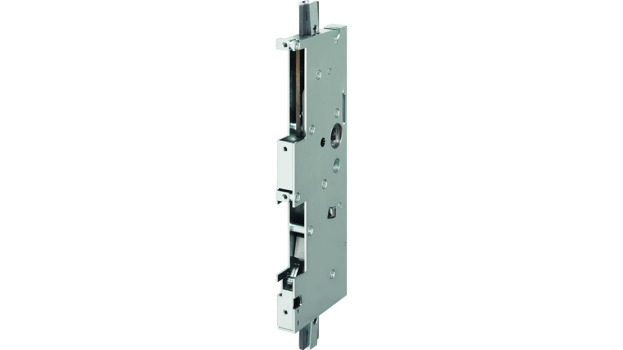 Tegenkastespagnolet inbouw DM60mm din LS/RS voor volpaniek houten deuren in combinatie met een freewaylock dubbeldeurs paniekslot. Deze tegenkast wordt EXCLUSIEF stangen, sluitplaten, schakelslotje, geleiders en voorplaatset geleverd.