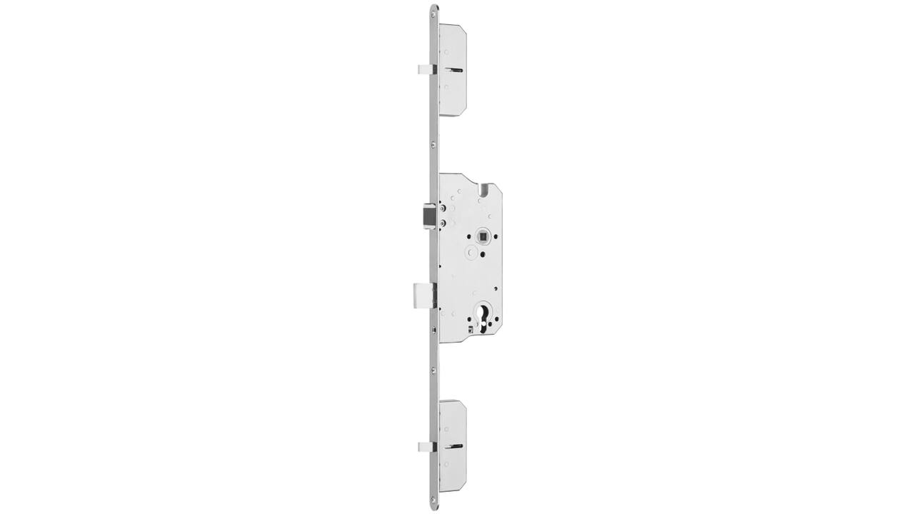 4-punts d+n slot PC72 met een 8mm krukgat  doornmaat 65mm DIN LS/RS bruikbaar met RVS voorplaat 20x1744mm  RC3