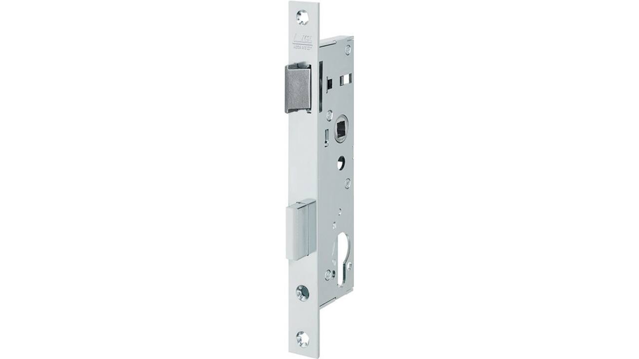 Smalslot doornmaat 40mm PC78 met 8mm krukgat voorplaat 220x22mm