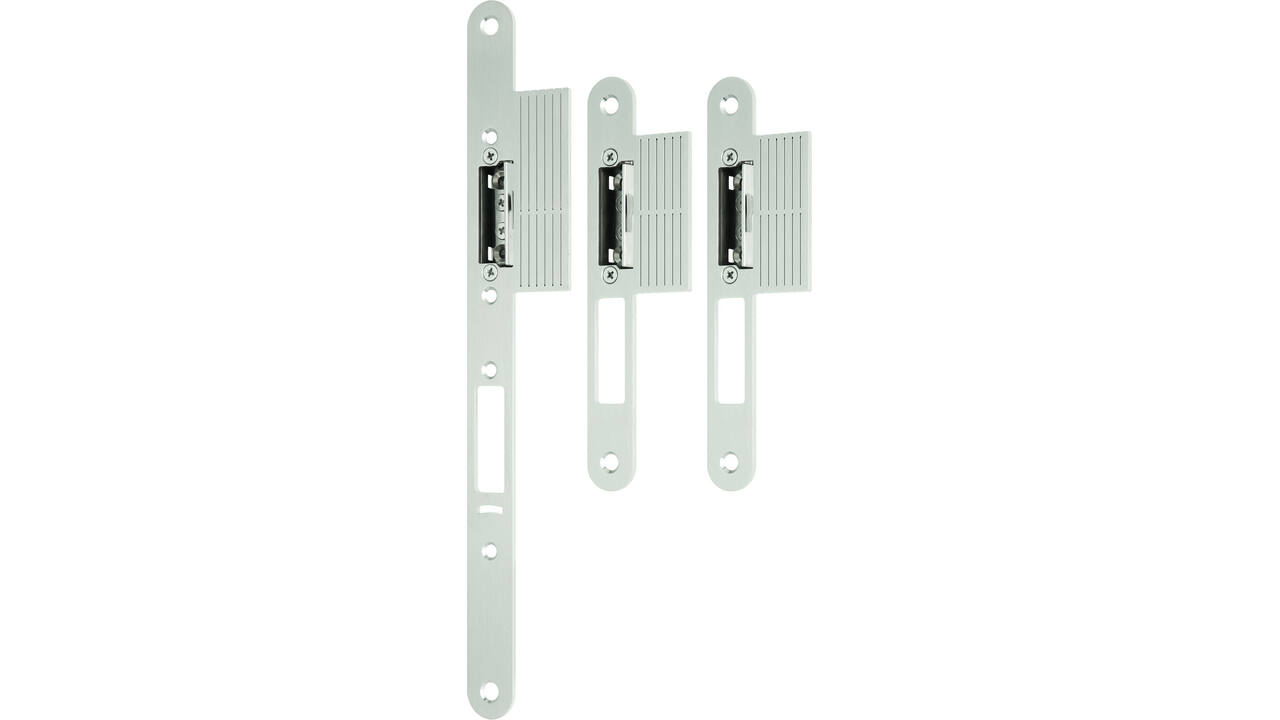 Voorplaat set hout vlak afgerond nastelbaar m/lip voor tegenkast SL-2833-D70-130 Afmeting: 24x320 +(2)24x185mm
