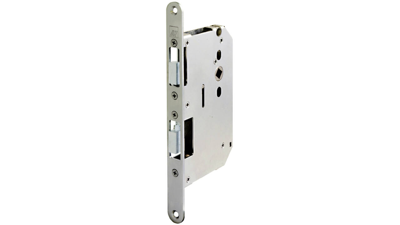 Zelfvergrendelende tegenkastespagnolet doornmaat 65mm voor dubbele paniekdeuren voorzien van 9mm tuimelaar vpl.20x235x3mm. Certificering EN 179-1125 en EN 1634-1 tot 3