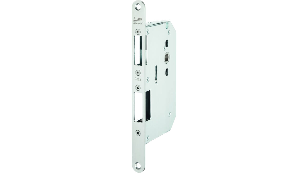 Zelfvergrendelende tegenkastespagnolet doornmaat 65mm voor dubbele paniekdeuren voorzien van 9mm tuimelaar vpl.25x235x3mm. Certificering EN 179-1125 en EN 1634-1 tot 3