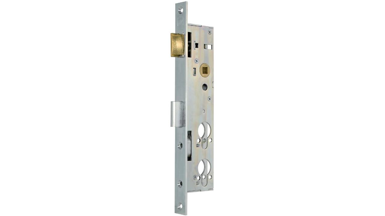 D+N slot, 2 cil. PC78 en PC126 Voorplaat 22x268mm rechthoekig verzinkt
