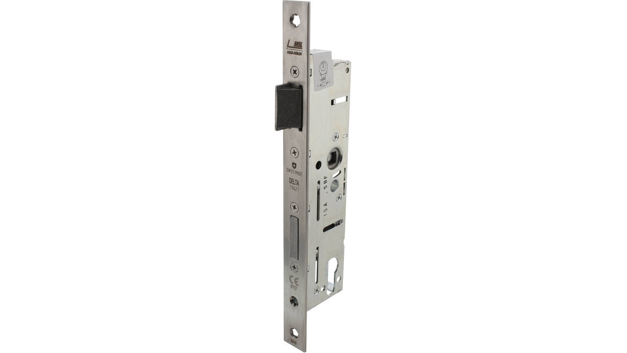 D+N smal veiligheidsslot doornmaat 35mm PC92 met 9mm krukgat toepasbaar voor din LS en RS deuren