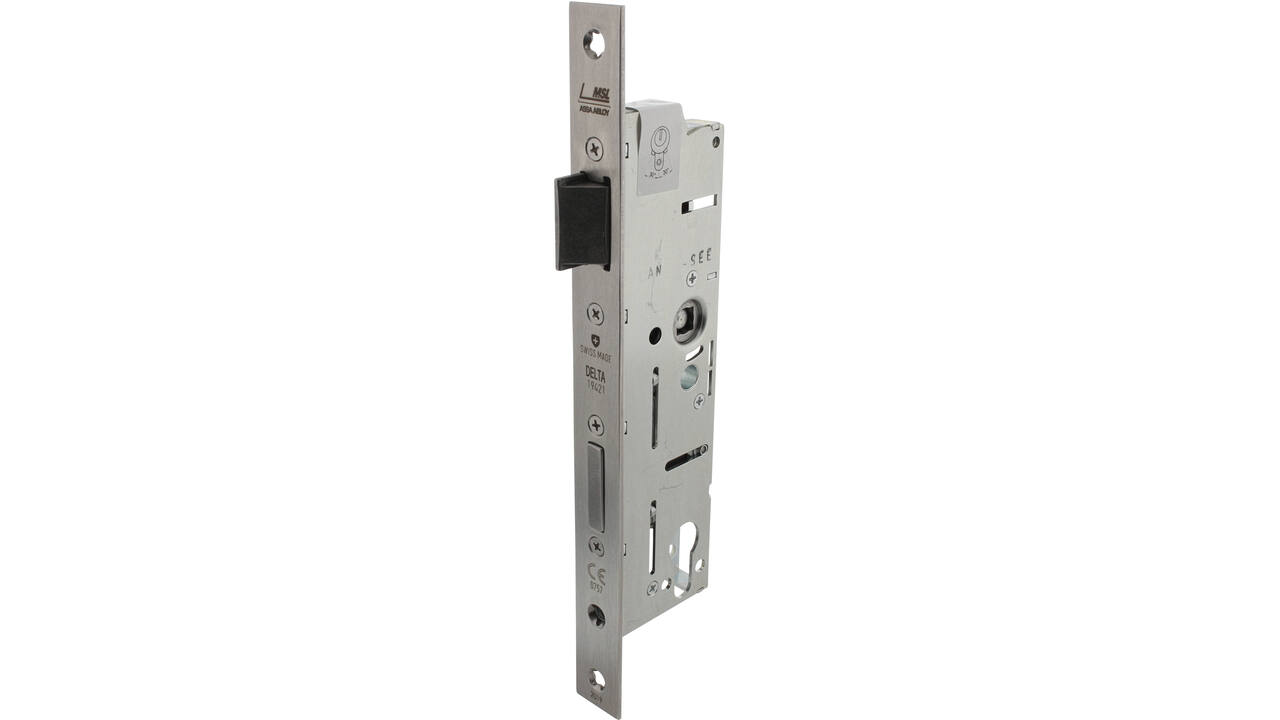 D+N smal veiligheidsslot doornmaat 40mm PC92 met 9mm krukgat toepasbaar voor din LS en RS deuren
