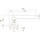 Gatdeel Jura op rozet verdekt ø53x10mm PVD messing getrommeld