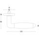 Gatdeel Combinatie op rozet verdekt ø53x10mm PVD messing getrommeld/zwart
