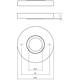 Rozetten verdekt ø49x7mm messing getrommeld