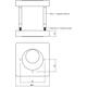 Rondcilinderrozetten verdekt 55x55x10mm met nokken PVD messingkleur
