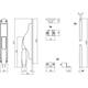 Set pomp-espagnolet Ton basic inclusief stangenset 2x 1250mm messing gelakt/ebbenhout