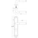 Deurkruk Agatha op schild ovaal 242x43mm profielcilindergat 88mm chroom/nikkel mat