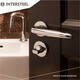 WC-sluiting verdekt ø49x7mm met stift 8x8mm chroom