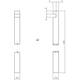 Set pomp-espagnolet inclusief stangenset 2x 1250mm verchroomd