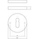 Sleutelrozetten verdekt ø49x7mm chroom mat