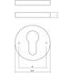Cilinderrozetten verdekt ø49x7mm chroom mat