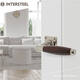 Deurkruk Ton basic met rozet 38x38x6mm nikkel/palissander