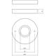 Rozetten verdekt ø50x8mm nikkel