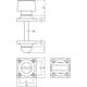WC-sluiting basic 38x38x5mm met stift 8x8mm nikkel