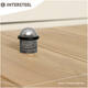 Deurstop met zwarte ring ø32x45mm oud grijs