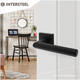 Deurkruk Broome met rozet verdekt 50x50x10mm met nokken zwart