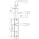 Deurkruk Banaan met schild rechthoekig 181x41mm sleutelgat 72mm zwart