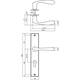 Deurkruk Banaan met schild rechthoekig 236x44mm profielcilindergat 72mm zwart