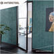 Deurkruk Amsterdam met rozet zelfklevend 30x30x3mm structuur zwart