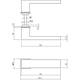 Deurkruk Amsterdam met rozet zelfklevend 30x30x3mm structuur zwart
