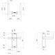Deurkruk Sora basic op schild ovaal 185x41mm blind zwart