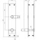 Schilden rechthoekig 250x55x2mm wc 116/8mm structuur zwart