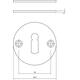 Sleutelrozetten ø51x2mm structuur zwart
