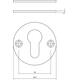 Cilinderrozetten ø51x2mm structuur zwart
