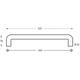 Deurgreep U-vorm 325x70x25mm hart op hart 300mm structuur zwart