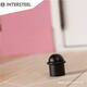 Deurstop met zwarte ring ø32x45mm zwart
