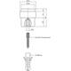 Deurstop ø30x40mm vloermontage zwart