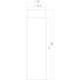 Deurstop ø22x80mm wandmontage zwart