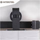Schuifdeursysteem 2x1 meter met hangrollen recht top 130mm zwart