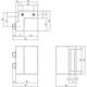 Set van 2 stoppers tbv schuifdeursysteem inclusief bevestiging zwart