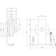 Set van 2 rollers recht top 130mm tbv schuifdeursysteem 450100 inclusief bevestiging zwart