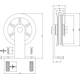 Set van 2 rollers spaakwiel top 170mm tbv schuifdeursysteem 450120 inclusief bevestiging zwart