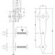 Set van 2 rollers pijlvorm 290mm tbv schuifdeursysteem 450124 inclusief bevestiging zwart