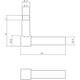 Set kruk-espagnolet links L-recht incl stangenset 2x 1245mm rvs zwart
