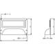 Etiketgreep 73 x 43mm zwart